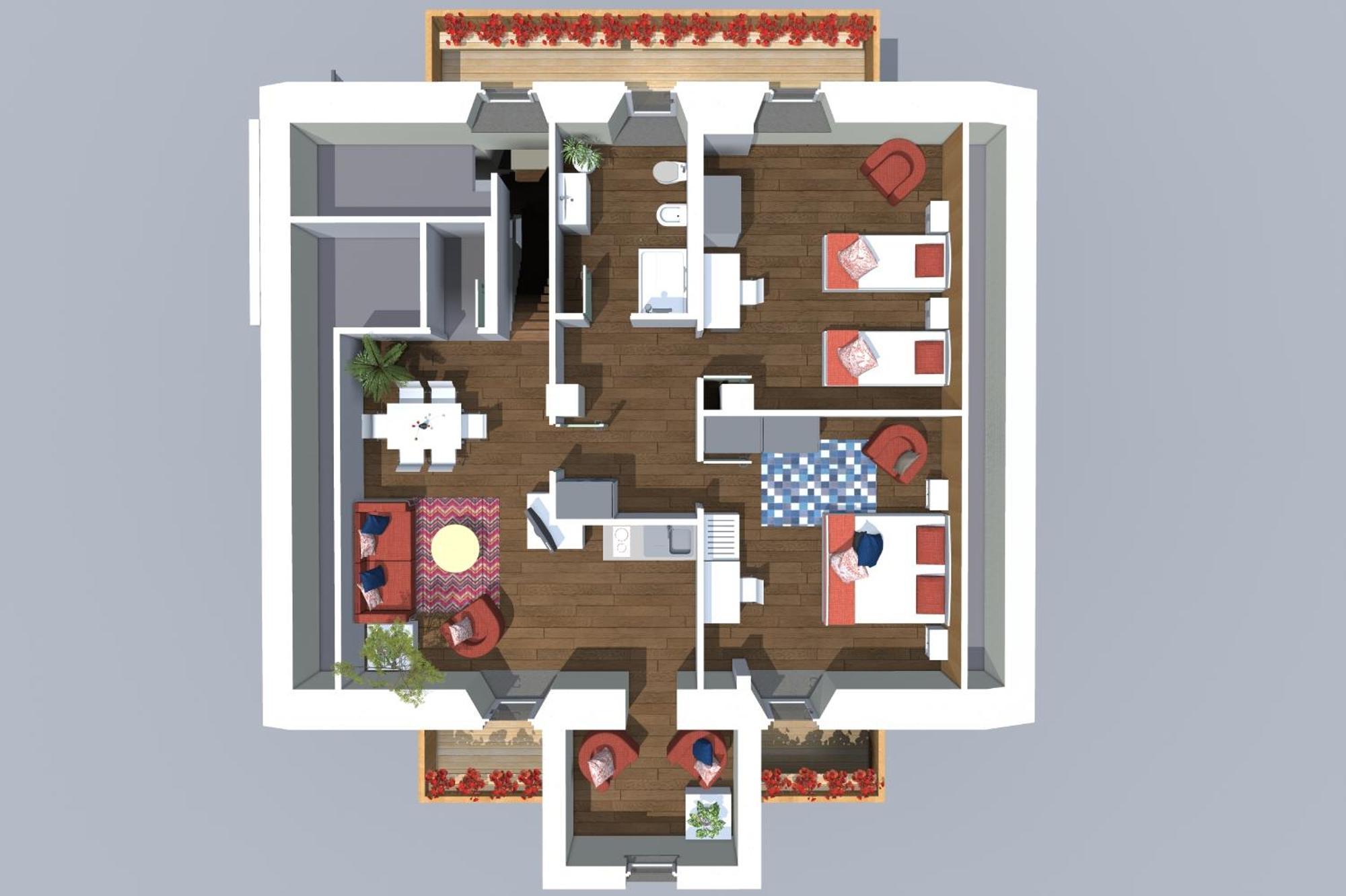 Residence Cavanis Wellness & Spa Sappada Rum bild